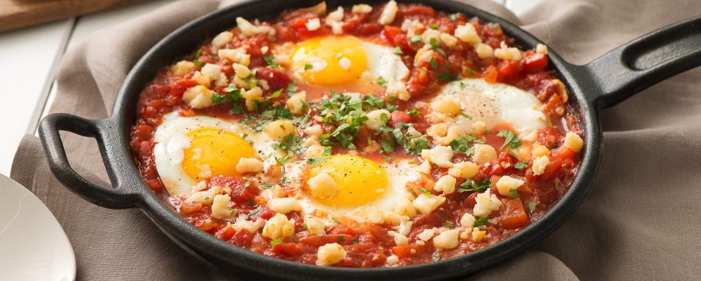 Photo of - Shakshuka with Goat Cheese