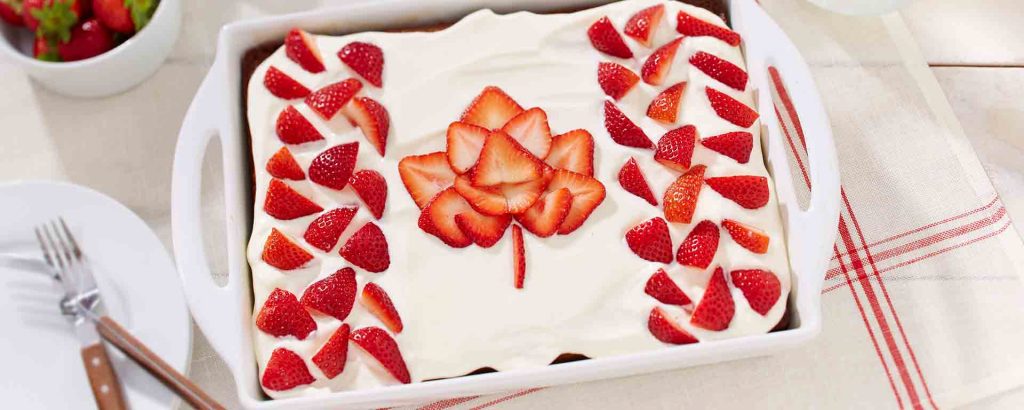 Photo of - Canada Day Strawberry Lemonade Cake
