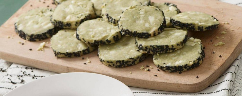 Photo of - Matcha and Black Sesame Shortbread
