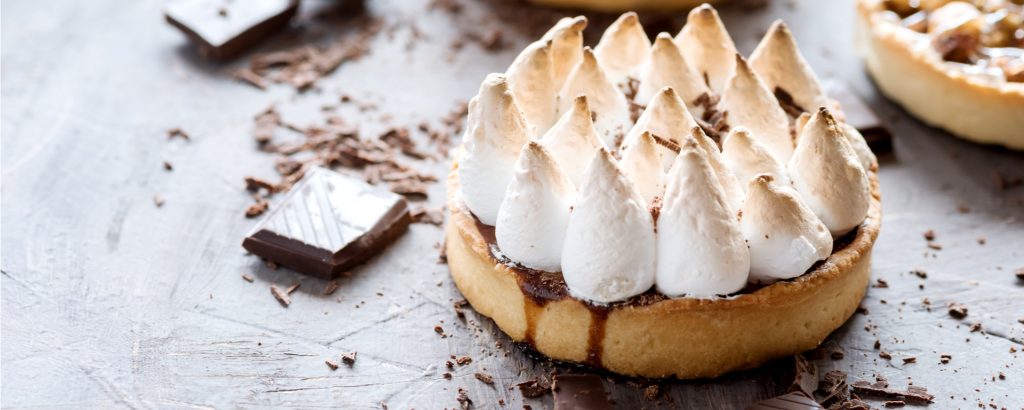 Photo of - Salt and Pepper Chocolate Meringue Tart