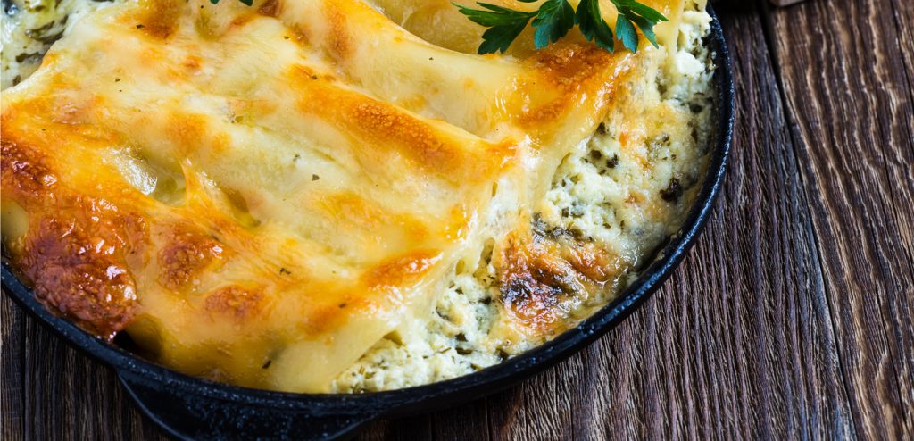 Photo of - Two-Mushroom Cheese Manicotti